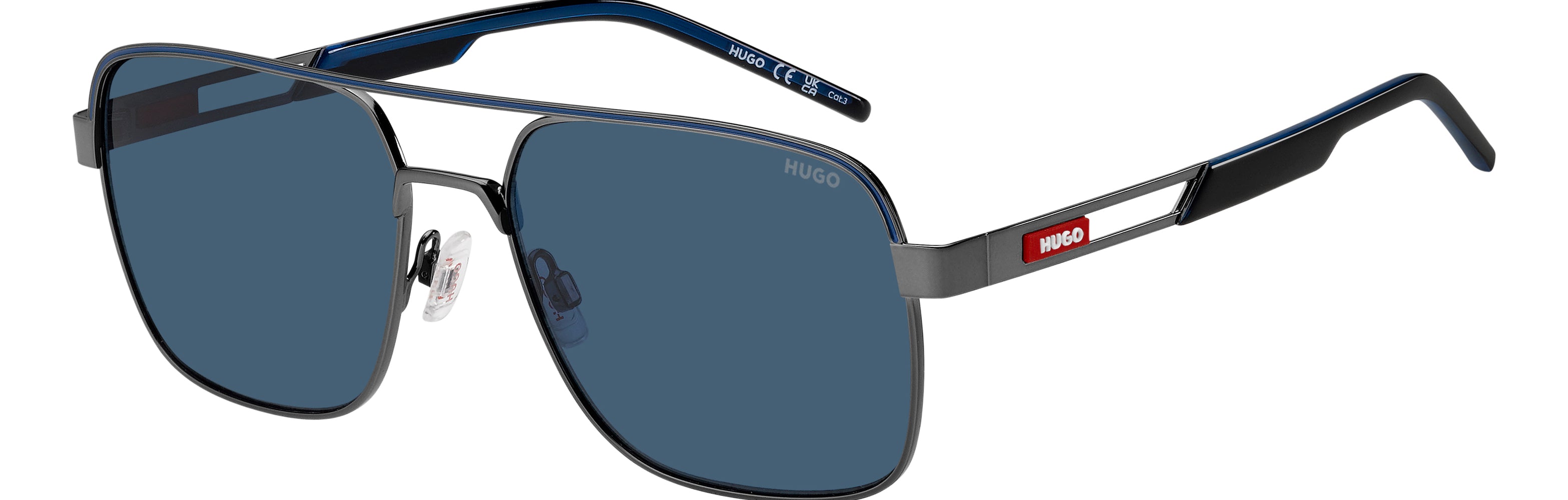 Hugo HG 1384/S/US Ruthénium Noir Foncé — vue 1