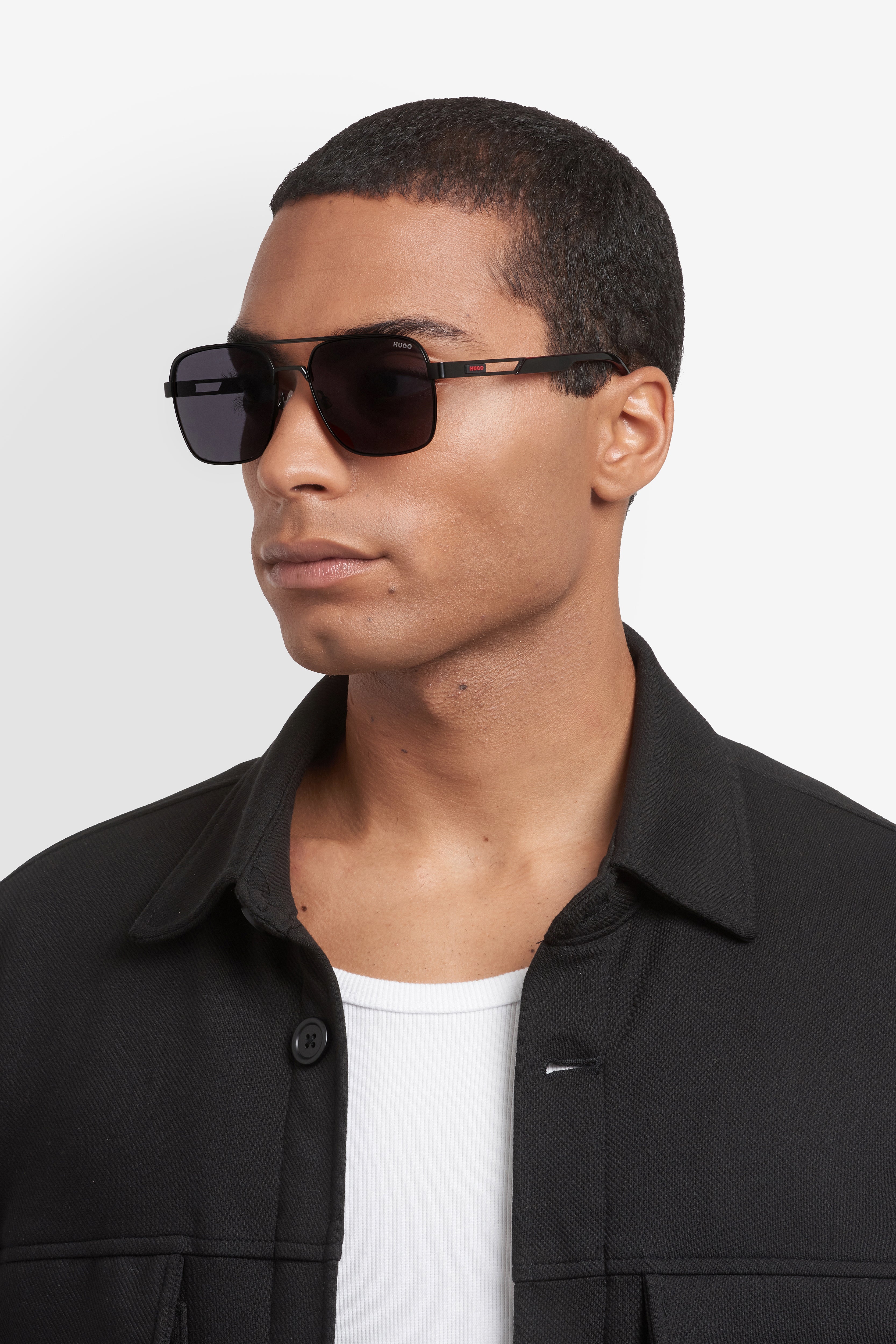Hugo HG 1384/S/US Noir Mat — vue 5